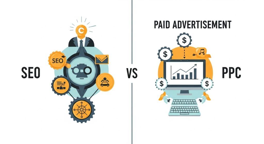why seo is important for ecommerce - Seo vs Paid Advatisment
